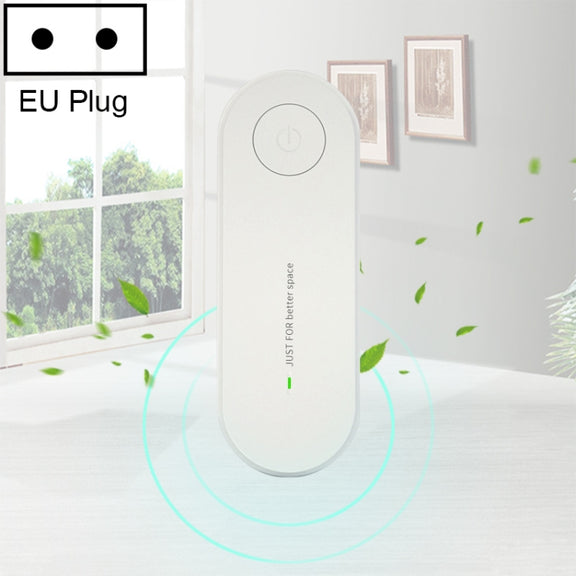 Mini Anion Air Purifier Smoke PM2.5 Remove Toilet Kitchen Air Purifier, Plug Type:EU Plug(White)