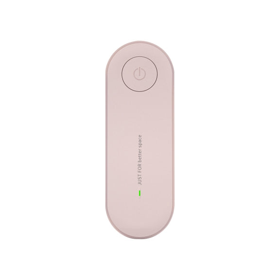 Mini Anion Air Purifier Smoke PM2.5 Remove Toilet Kitchen Air Purifier, Plug Type:EU Plug(Pink)