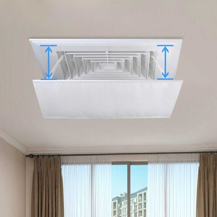 Central Air Conditioning Wind Shield Wall-Mounted Anti Direct Blowing Windshield, Size:45x45cm(White)