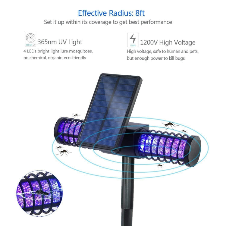 Solar Mosquito Killer Outdoor Water-resistant Garden Light Villa Outdoor Mosquito Trap