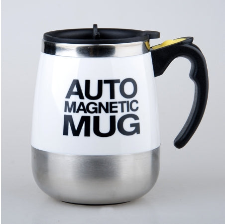 Automatic Mixing Cup Coffee Cup Portable Household Mixer(White)