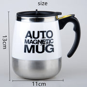 Automatic Mixing Cup Coffee Cup Portable Household Mixer(White)