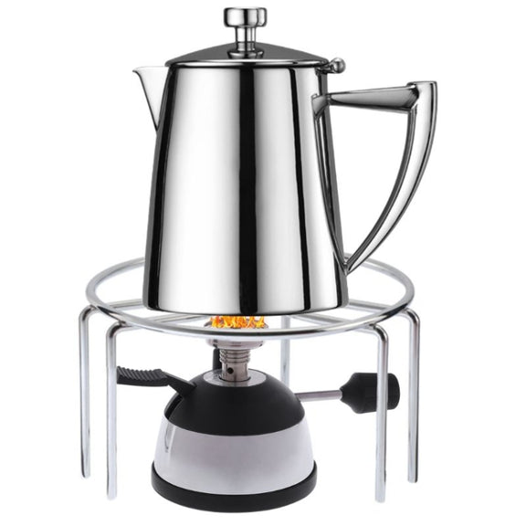 Mini Gas Burner with Ceramic Flame Head Coffee Heater Maker Coffee Stove Siphon Pot