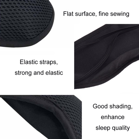 10 PCS Bamboo Charcoal Breathable Fabric Mesh Sleeping Soft Eye Mask