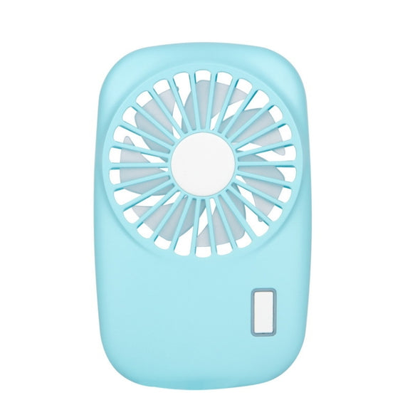 Portable Hand Held USB Rechargeable Mini Fan(Blue)