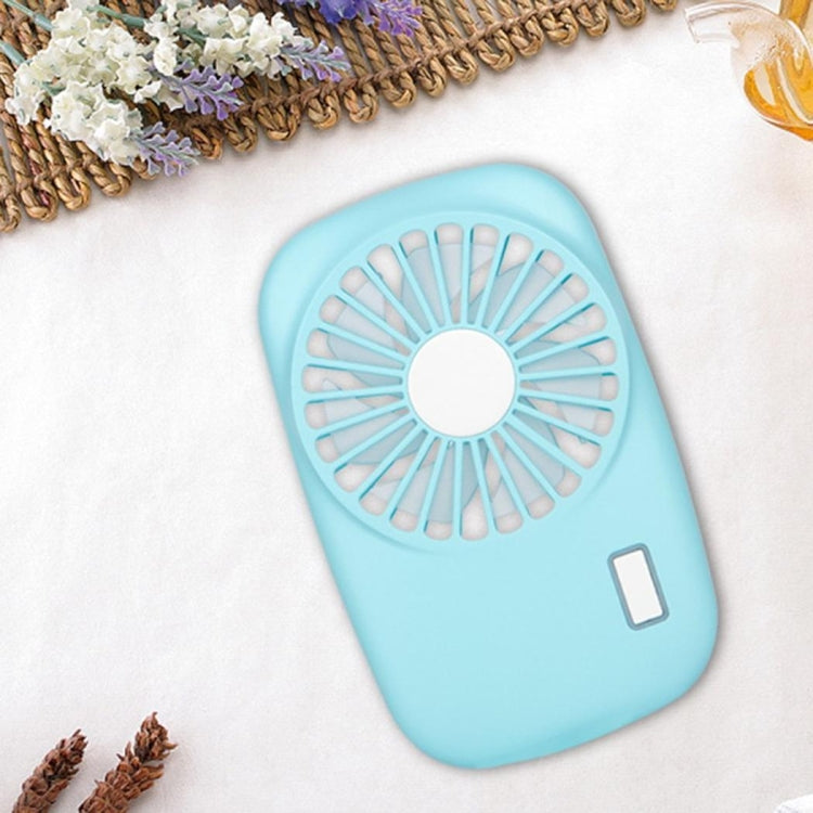 Portable Hand Held USB Rechargeable Mini Fan(Blue)