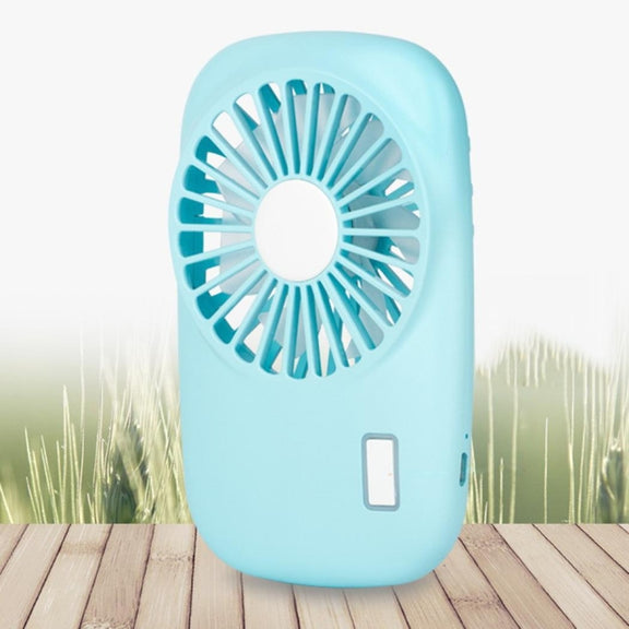 Portable Hand Held USB Rechargeable Mini Fan(Blue)