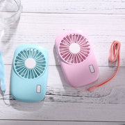 Portable Hand Held USB Rechargeable Mini Fan(Blue)