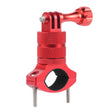 Aluminum Alloy Bicycle Mounting Bracket Bicycle Clip For Action Camera(Red) - Bicycle Handlebar Mount by PMC TechLife | Online Shopping South Africa | PMC TechLife | Buy Now Pay Later Mobicred