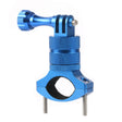 Aluminum Alloy Bicycle Mounting Bracket Bicycle Clip For Action Camera(Blue) - Bicycle Handlebar Mount by PMC TechLife | Online Shopping South Africa | PMC TechLife | Buy Now Pay Later Mobicred