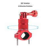 Aluminum Alloy Bicycle Mounting Bracket Bicycle Clip For Action Camera(Red)
