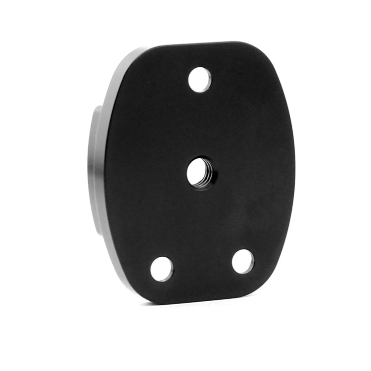 4 Holes Aluminum Quick Release Tripod Mount Base For Sports Camera, Color: Black