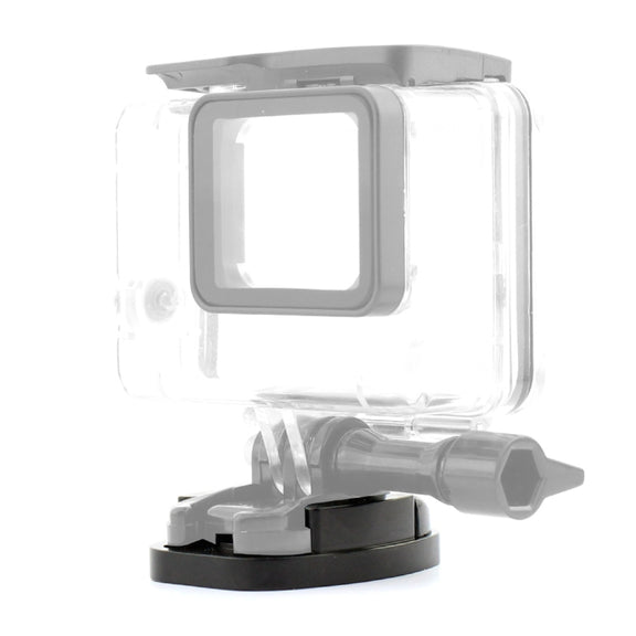 4 Holes Aluminum Quick Release Tripod Mount Base For Sports Camera, Color: Black Embedded Nut