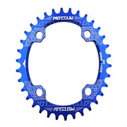 MOTSUV Narrow Wide Chainring MTB  Bicycle 104BCD Tooth Plate Parts(Blue)