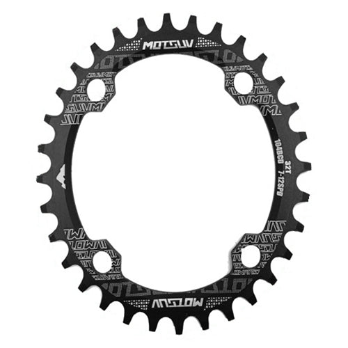 MOTSUV Narrow Wide Chainring MTB  Bicycle 104BCD Tooth Plate Parts(Black)