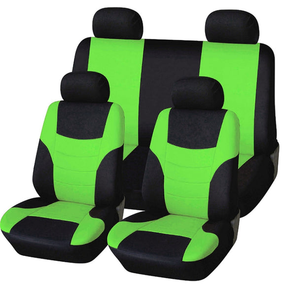 Universal Car Seat Cover Personality Stitching Automotive Chairs Protective Sleeve Cloth Automobile Seats Covers(Orange)
