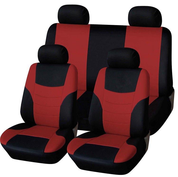 Universal Car Seat Cover Personality Stitching Automotive Chairs Protective Sleeve Cloth Automobile Seats Covers(Orange)