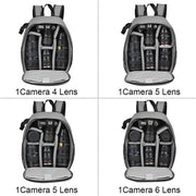 CADeN Shoulder Digital Camera Bag Outdoor Nylon Photography Backpack(Grey Small Bag)