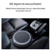 Intelligent Formaldehyde Removal Haze Negative Ion Solar Car Air Purifier(Gold)
