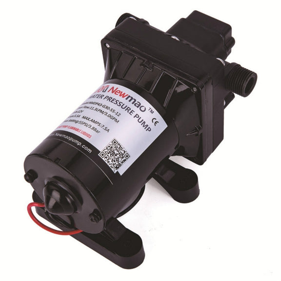 Newmao Reciprocating Diaphragm Pump DC Small Water Pump, EU Plug(DC 12V)