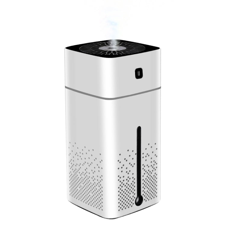 Ultrasonic Air Humidifier USB Essential Oil Aroma Diffuser LED Night Light Spray Mist Purifier, 1000ml(White)