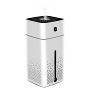 Ultrasonic Air Humidifier USB Essential Oil Aroma Diffuser LED Night Light Spray Mist Purifier, 1000ml(White)