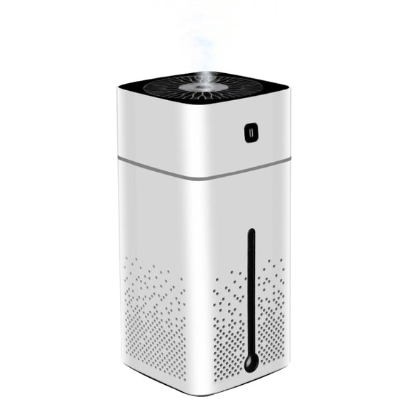 Ultrasonic Air Humidifier USB Essential Oil Aroma Diffuser LED Night Light Spray Mist Purifier, 1000ml(White)