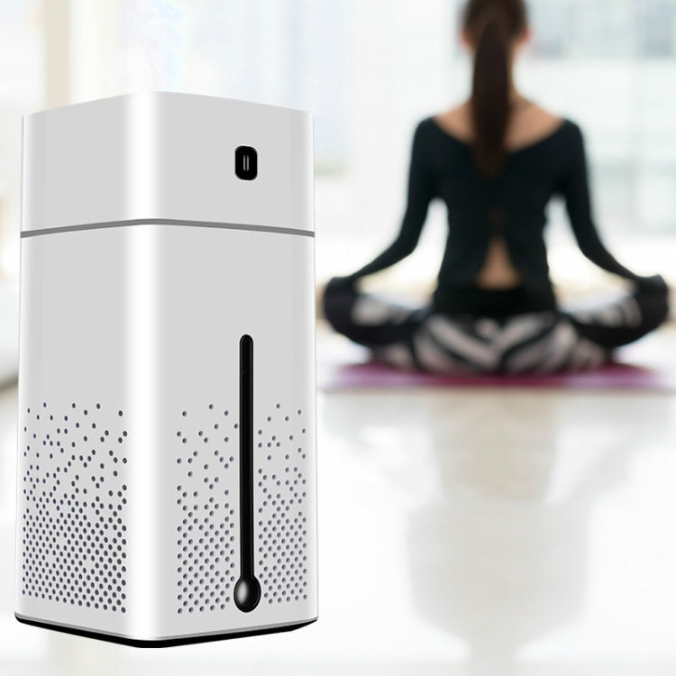 Ultrasonic Air Humidifier USB Essential Oil Aroma Diffuser LED Night Light Spray Mist Purifier, 1000ml(White)