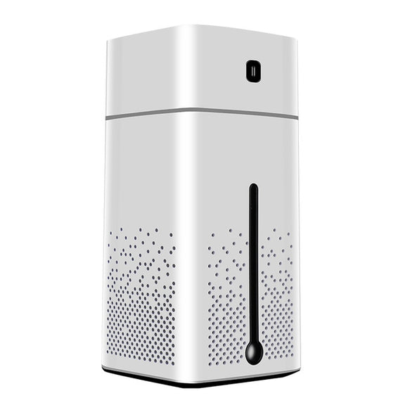 Ultrasonic Air Humidifier USB Essential Oil Aroma Diffuser LED Night Light Spray Mist Purifier, 1000ml(White)