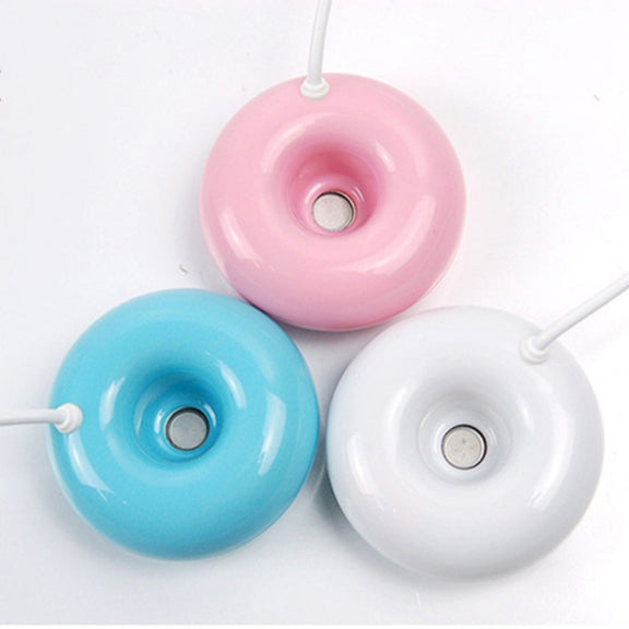 Donut Shape Mini USB Air Humidifier Aroma Diffuser Purifier(Pink)