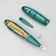 High Precision Electrical Tester Pen Screwdriver 220V AC DC Outlet Circuit Voltage Detector Test Pen with Night Vision, Specification:Digital Display Pen (Card)