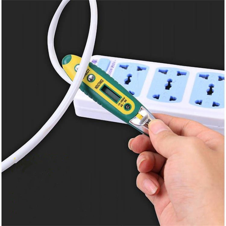 High Precision Electrical Tester Pen Screwdriver 220V AC DC Outlet Circuit Voltage Detector Test Pen with Night Vision, Specification:Digital Display Electric Pen (OPP)