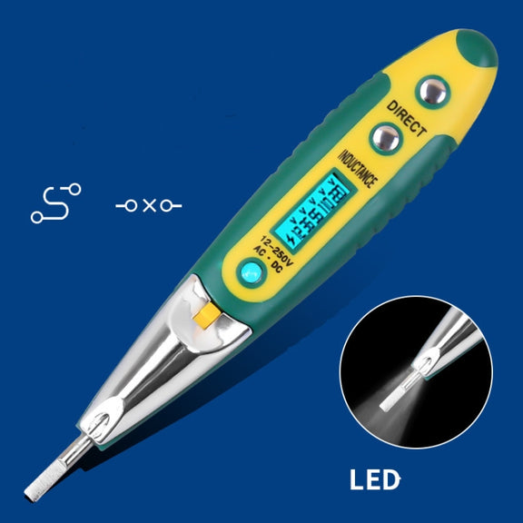 High Precision Electrical Tester Pen Screwdriver 220V AC DC Outlet Circuit Voltage Detector Test Pen with Night Vision, Specification:Digital Display Electric Pen (OPP)