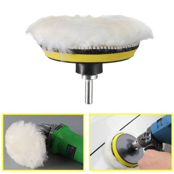 7 in 1 Buffing Pad Set Thread Auto Car Polishing Pad Kit for Car Polisher, Size:7 inch