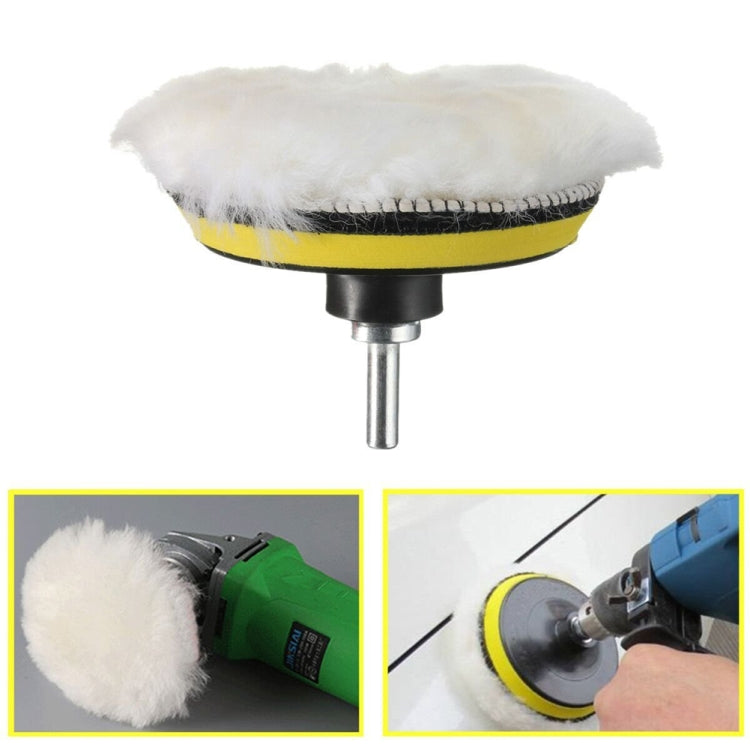 7 in 1 Buffing Pad Set Thread Auto Car Polishing Pad Kit for Car Polisher, Size:7 inch