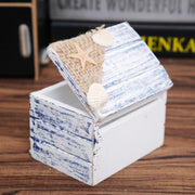 Wooden Pirate Jewellery Storage Box Case Holder Vintage Desk Storage Box(Lighthouse)