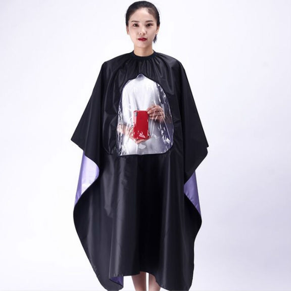 Water-resistant Transparent and Visible Increase Haircut Cloth Adult Haircut