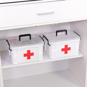 Family Multi-layer Emergency Medicine Storage Box Household Plastic Box, Size: XL (White)