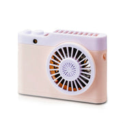 Portable Mini Usb Charging Camera Fan Hanging Neck Small Fan(Pink)