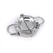 Stainless Steel Dumpling Maker Dough Cutter Dumpling Mould Kitchen Accessories Pastry Tools, Specification:Small 7.7cm with White Box