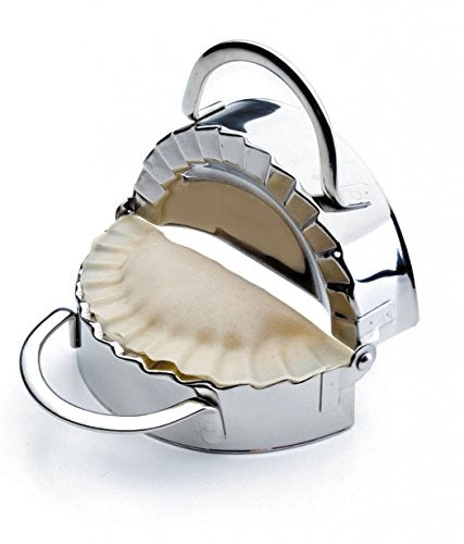 Stainless Steel Dumpling Maker Dough Cutter Dumpling Mould Kitchen Accessories Pastry Tools, Specification:Small 7.7cm with White Box