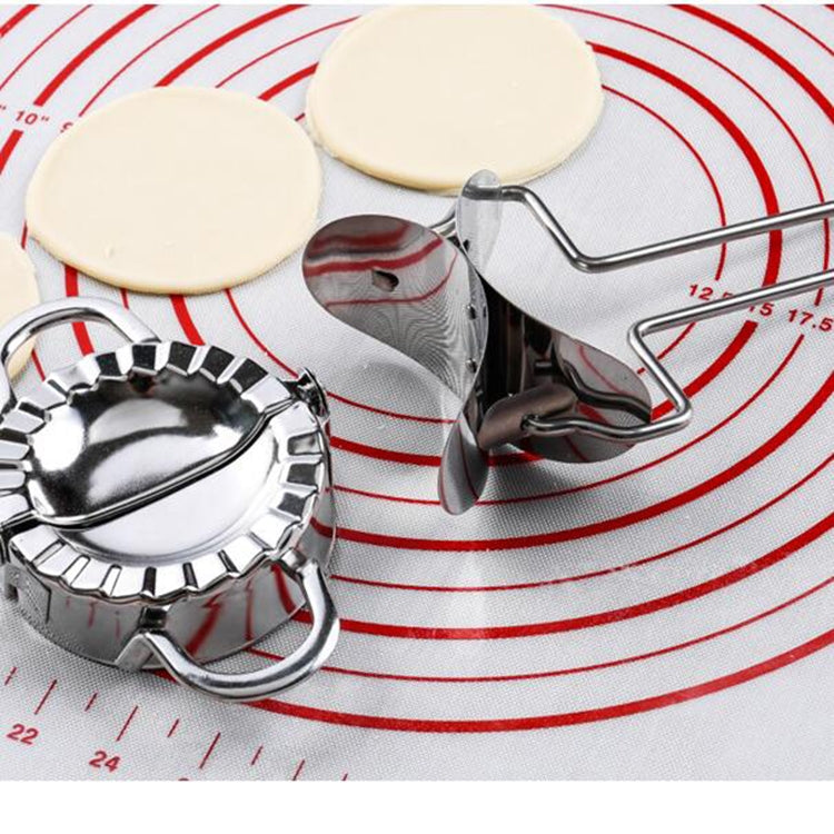 Stainless Steel Dumpling Maker Dough Cutter Dumpling Mould Kitchen Accessories Pastry Tools, Specification:Small 7.7cm with White Box