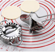 Stainless Steel Dumpling Maker Dough Cutter Dumpling Mould Kitchen Accessories Pastry Tools, Specification:Small 7.7cm with White Box