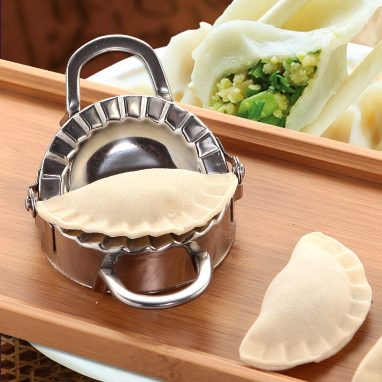 Stainless Steel Dumpling Maker Dough Cutter Dumpling Mould Kitchen Accessories Pastry Tools, Specification:Small 7.7cm with White Box