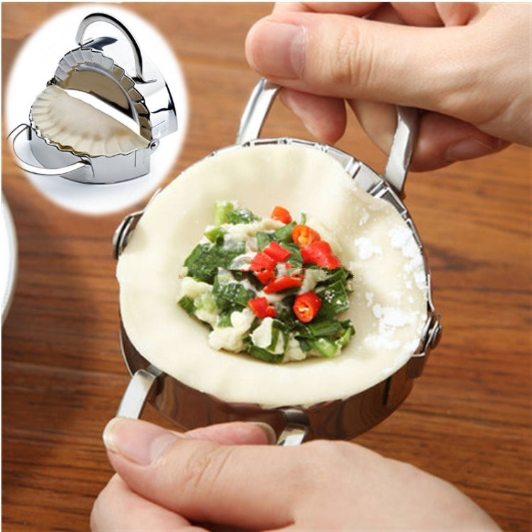 Stainless Steel Dumpling Maker Dough Cutter Dumpling Mould Kitchen Accessories Pastry Tools, Specification:Small 7.7cm with White Box