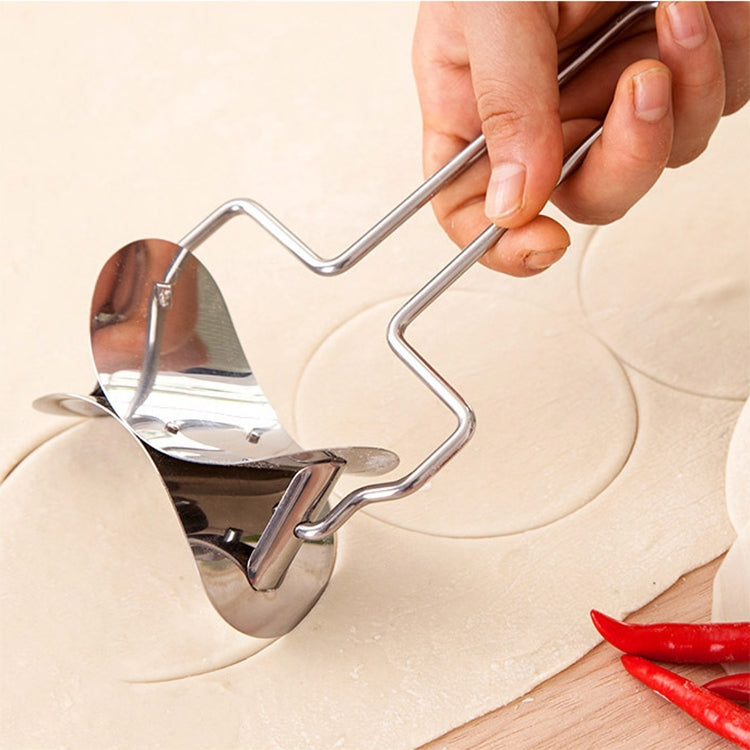 Stainless Steel Dumpling Maker Dough Cutter Dumpling Mould Kitchen Accessories Pastry Tools, Specification:7.3 Dumplings Round knife