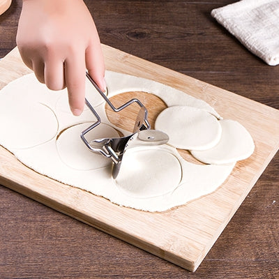 Stainless Steel Dumpling Maker Dough Cutter Dumpling Mould Kitchen Accessories Pastry Tools, Specification:7.3 Dumplings Round knife