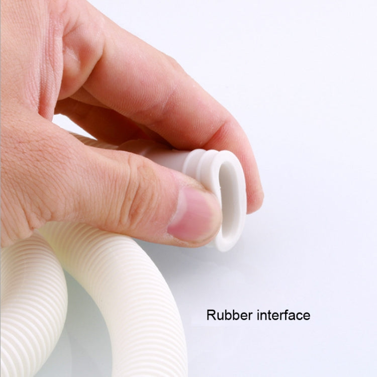 18mm Diameter Plastic Drain Pipe Water Outlet Extension Hose with Clamp for Semi-automatic Washing Machine / Air Conditioner, Size:2m  Length