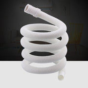 18mm Diameter Plastic Drain Pipe Water Outlet Extension Hose with Clamp for Semi-automatic Washing Machine / Air Conditioner, Size:4m  Length