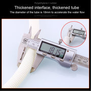 18mm Diameter Plastic Drain Pipe Water Outlet Extension Hose with Clamp for Semi-automatic Washing Machine / Air Conditioner, Size:4m  Length